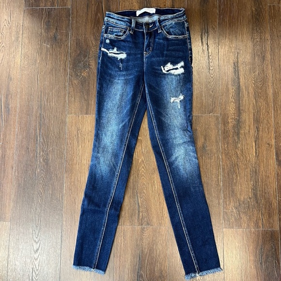 Bridge by Gly Hudson Mid-Rise Skinny Stretch Jean SZ 25/0 - Picture 4 of 9